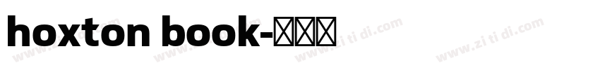 hoxton book字体转换
